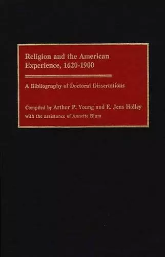 Religion and the American Experience, 1620-1900 cover