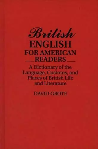 British English for American Readers cover