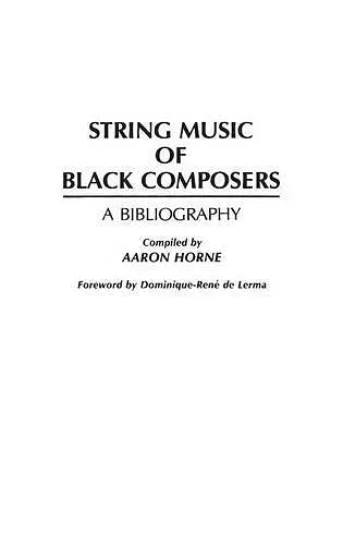 String Music of Black Composers cover