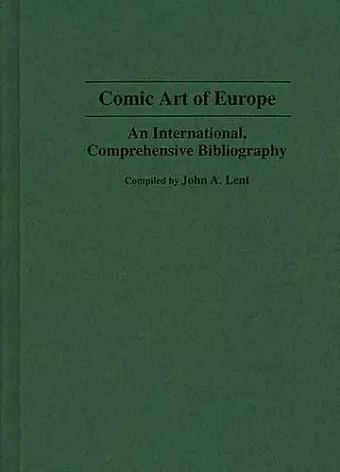 Comic Art of Europe cover