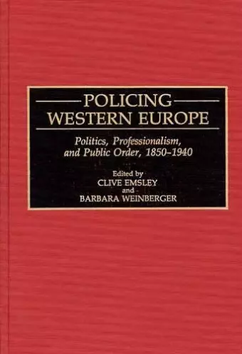 Policing Western Europe cover