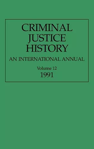 Criminal Justice History cover