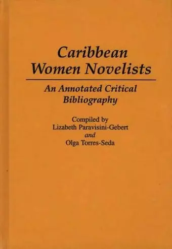 Caribbean Women Novelists cover