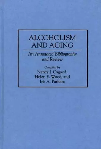 Alcoholism and Aging cover