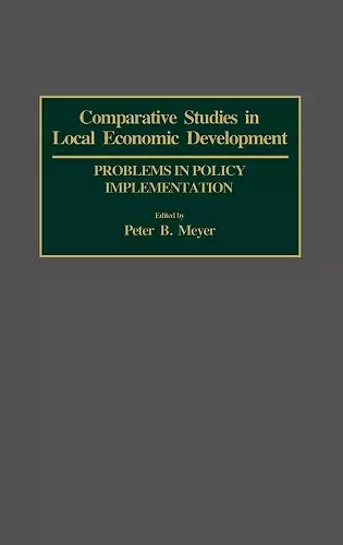 Comparative Studies in Local Economic Development cover