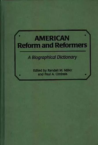 American Reform and Reformers cover