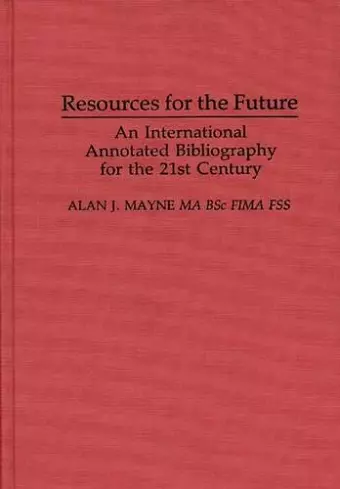 Resources for the Future cover