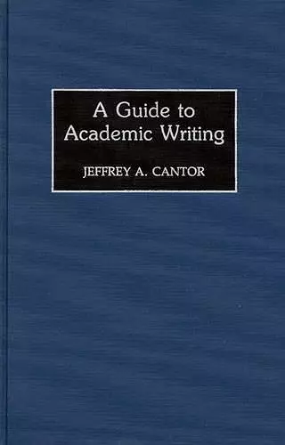 A Guide to Academic Writing cover