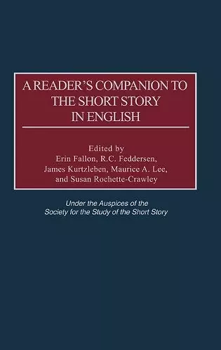 A Reader's Companion to the Short Story in English cover