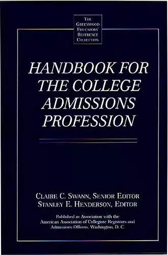 Handbook for the College Admissions Profession cover