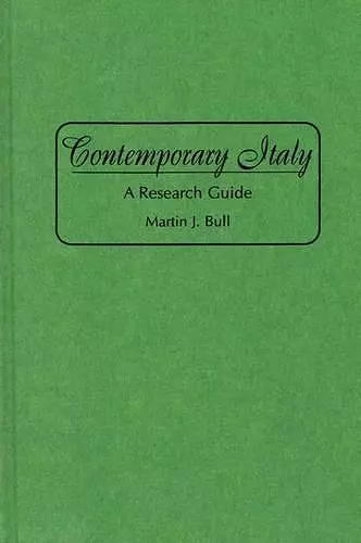 Contemporary Italy cover