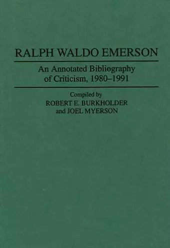 Ralph Waldo Emerson cover