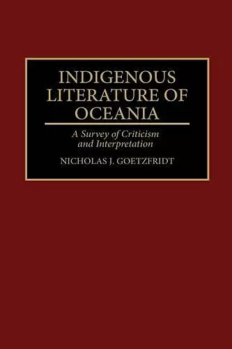 Indigenous Literature of Oceania cover