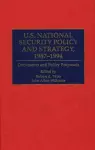 U.S. National Security Policy and Strategy, 1987-1994 cover