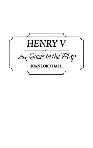 Henry V cover