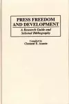 Press Freedom and Development cover