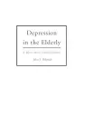 Depression in the Elderly cover