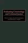 Evaluating Criminology and Criminal Justice cover