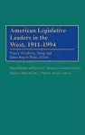 American Legislative Leaders in the West, 1911-1994 cover