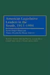 American Legislative Leaders in the South, 1911-1994 cover
