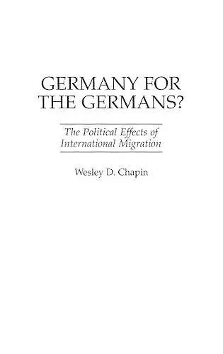 Germany for the Germans? cover