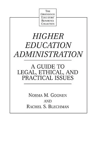 Higher Education Administration cover