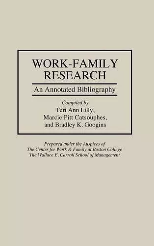 Work-Family Research cover