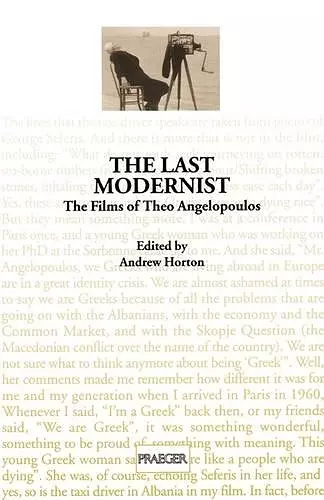 The Last Modernist cover