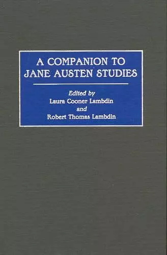 A Companion to Jane Austen Studies cover