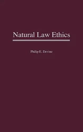 Natural Law Ethics cover