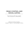 Crime Control and Social Justice cover