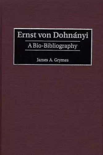 Ernst von Dohnányi cover