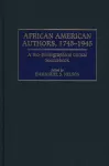 African American Authors, 1745-1945 cover