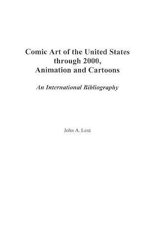 Comic Art of the United States through 2000, Animation and Cartoons cover