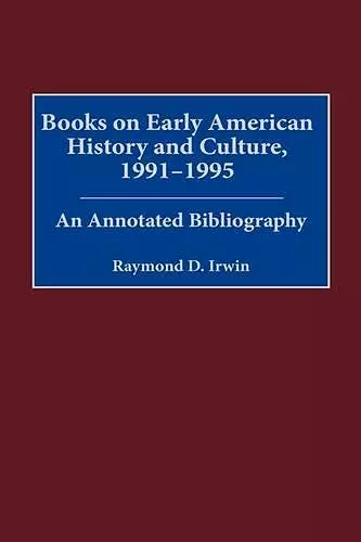 Books on Early American History and Culture, 1991-1995 cover