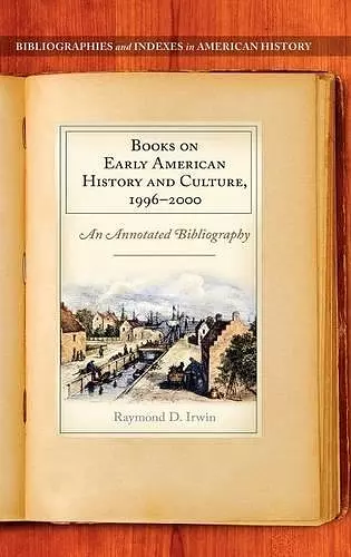 Books on Early American History and Culture, 1996–2000 cover
