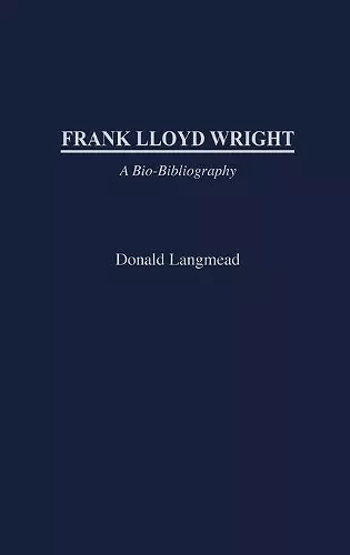 Frank Lloyd Wright cover