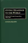 Giving Meanings to the World cover