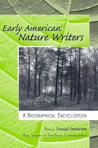 Early American Nature Writers cover