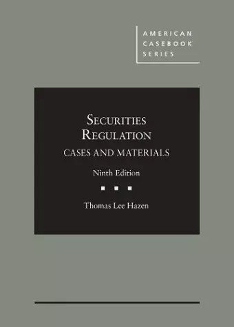 Securities Regulation, Cases and Materials cover