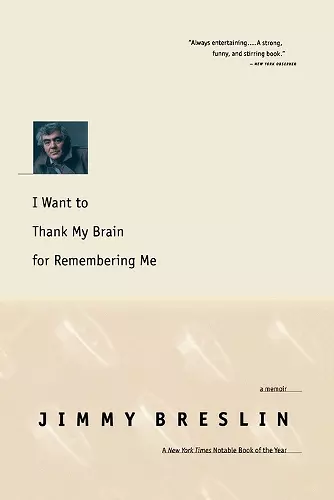 I Want to Thank My Brain for Remembering Me cover