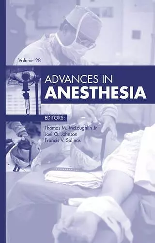 Advances in Anesthesia, 2010 cover