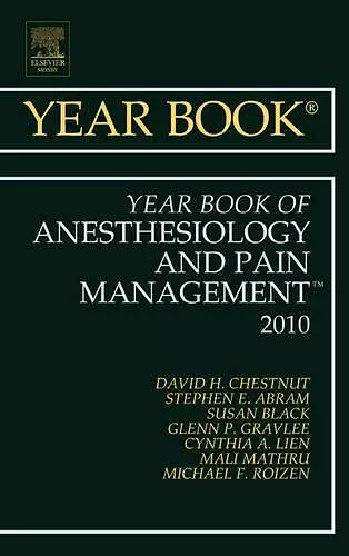 Year Book of Anesthesiology and Pain Management 2010 cover