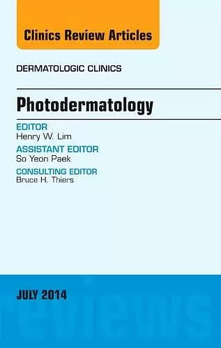 Photodermatology, An Issue of Dermatologic Clinics cover