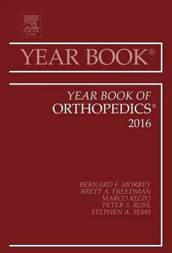 Year Book of Orthopedics, 2016 cover