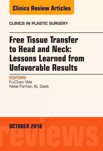 Free Tissue Transfer to Head and Neck: Lessons Learned from Unfavorable Results, An Issue of Clinics in Plastic Surgery cover