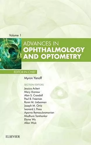 Advances in Ophthalmology and Optometry, 2016 cover