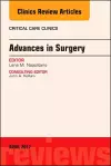Advances in Surgery, An Issue of Critical Care Clinics cover