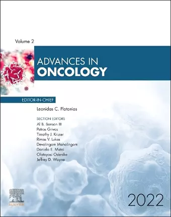 Advances in Oncology, 2022 cover