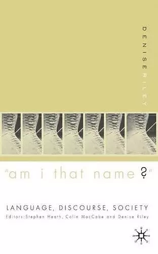 ‘Am I That Name?’ cover